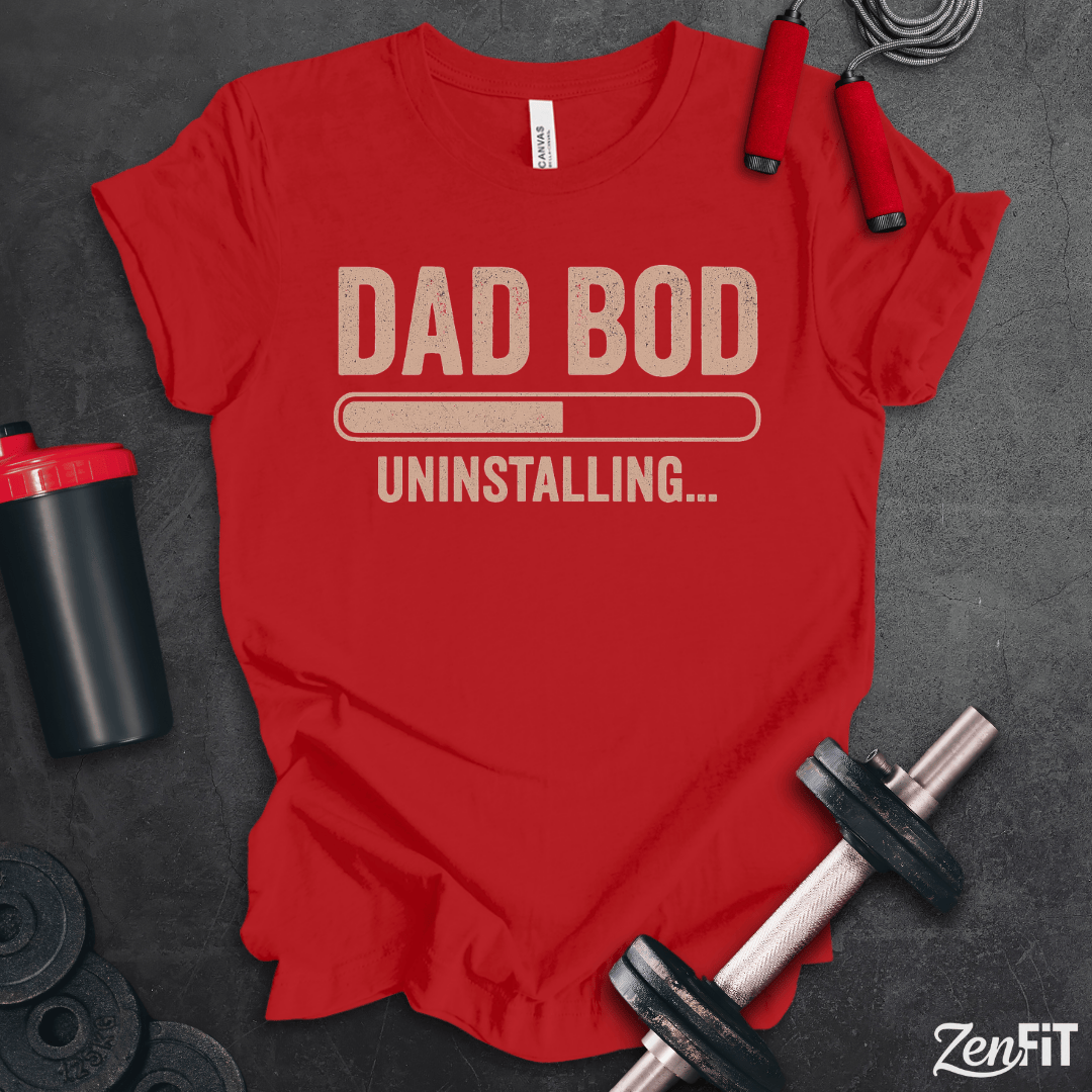 Dad Bod Uninstalling T-Shirt