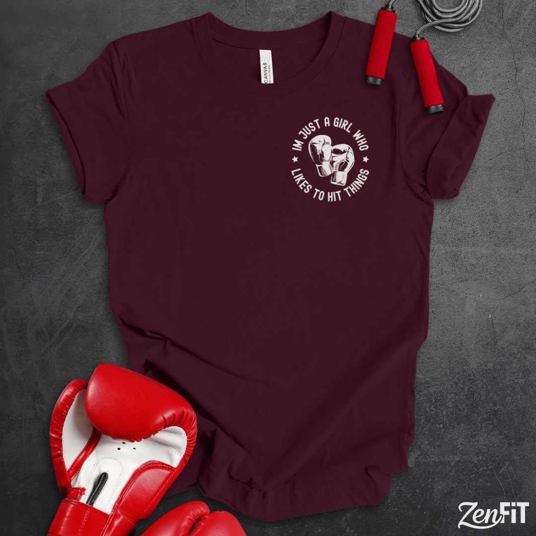 Just A Girl Who Hits Things T-Shirt