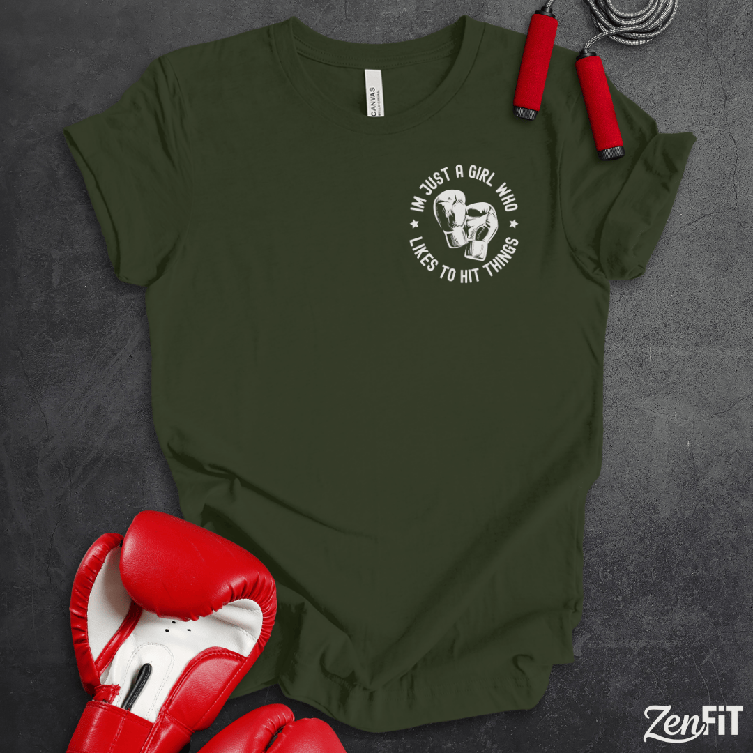 Just A Girl Who Hits Things T-Shirt