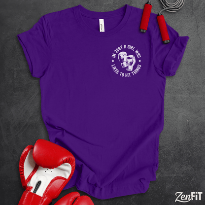Just A Girl Who Hits Things T-Shirt