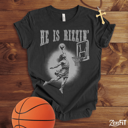 He Is Rizzin' Basketball T-Shirt
