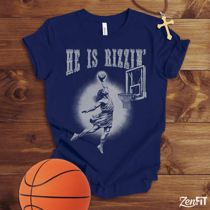 He Is Rizzin' Basketball T-Shirt